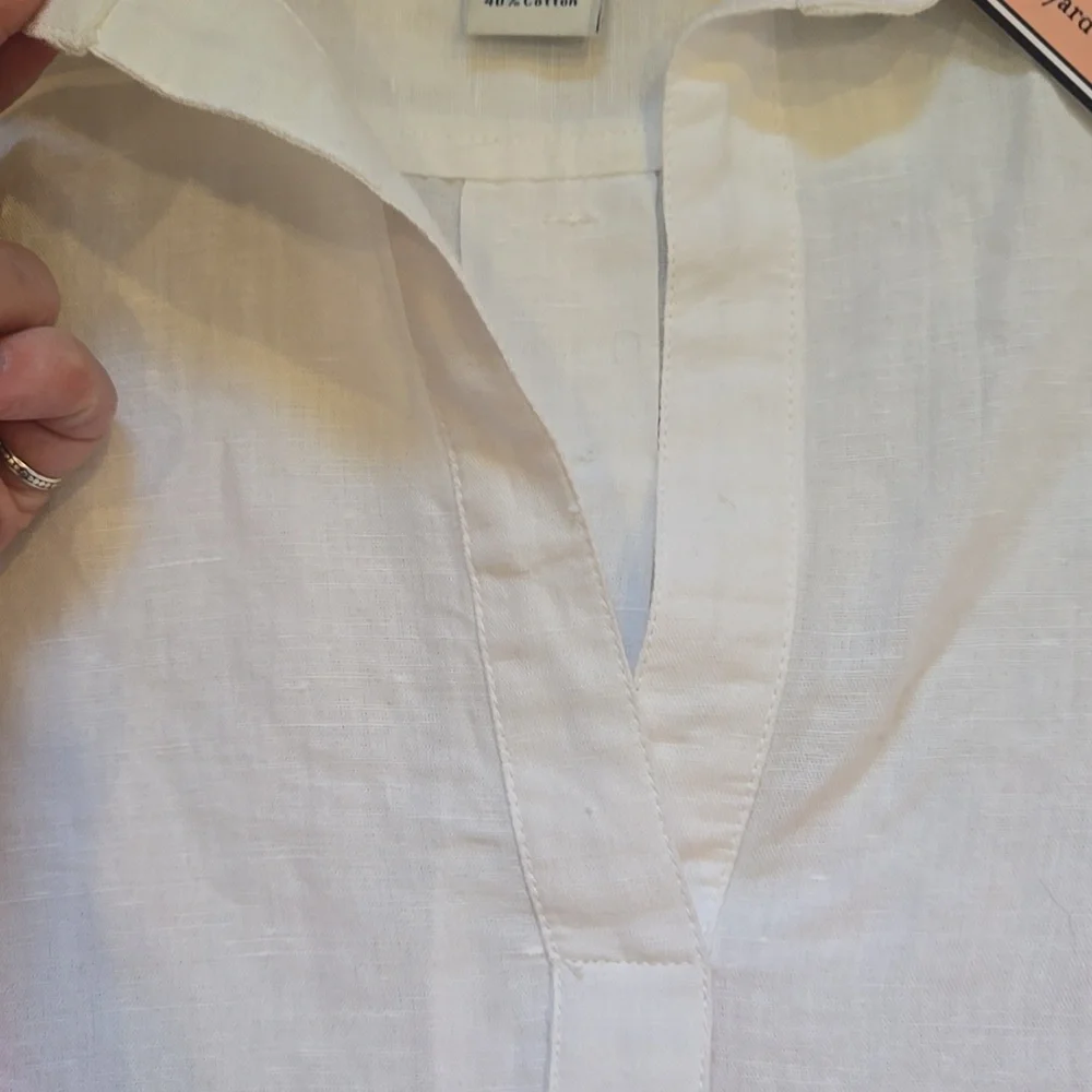 New Vineyard Vines Sweet Taffy Pink Ombre Linen Blend Lucaya Tunic - Picture 4 of 9